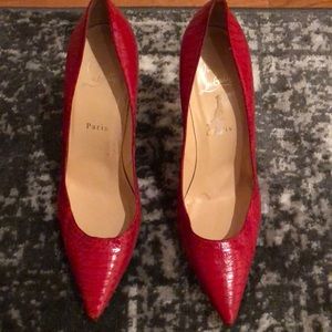 SOLD- Christian Louboutin Décolleté Red Pumps